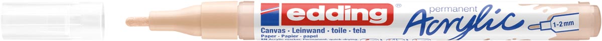 Edding Acrylic marker fijn warm beige