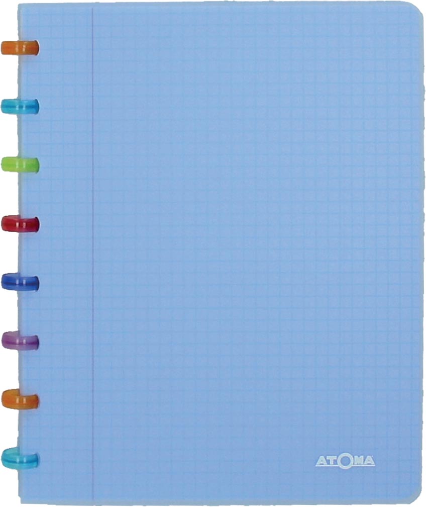 Atoma schrift Tutti Frutti ft A5, gelijnd, transparant blauw Atoma schrift Tutti Frutti ft A5, gelijnd, transparant blauw