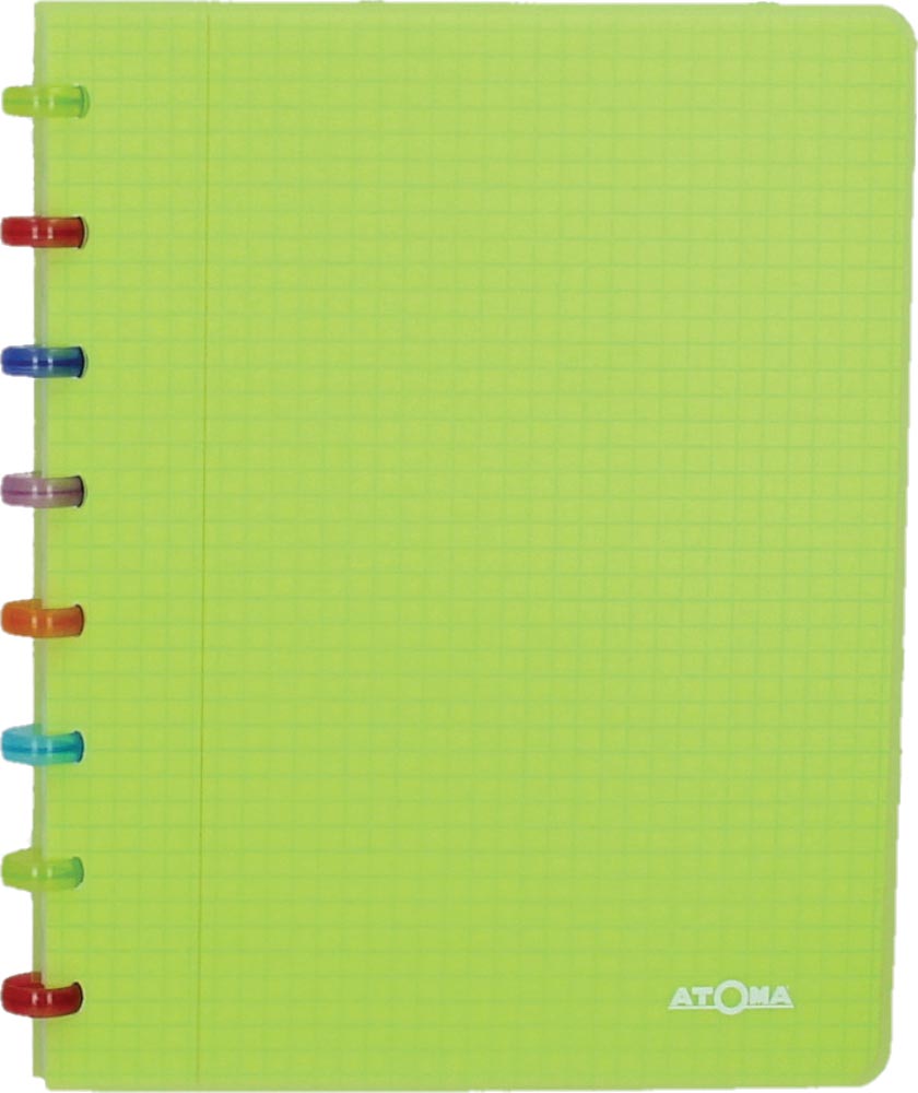 Atoma schrift Tutti Frutti ft A5, geruit 5 mm, transparant groen
