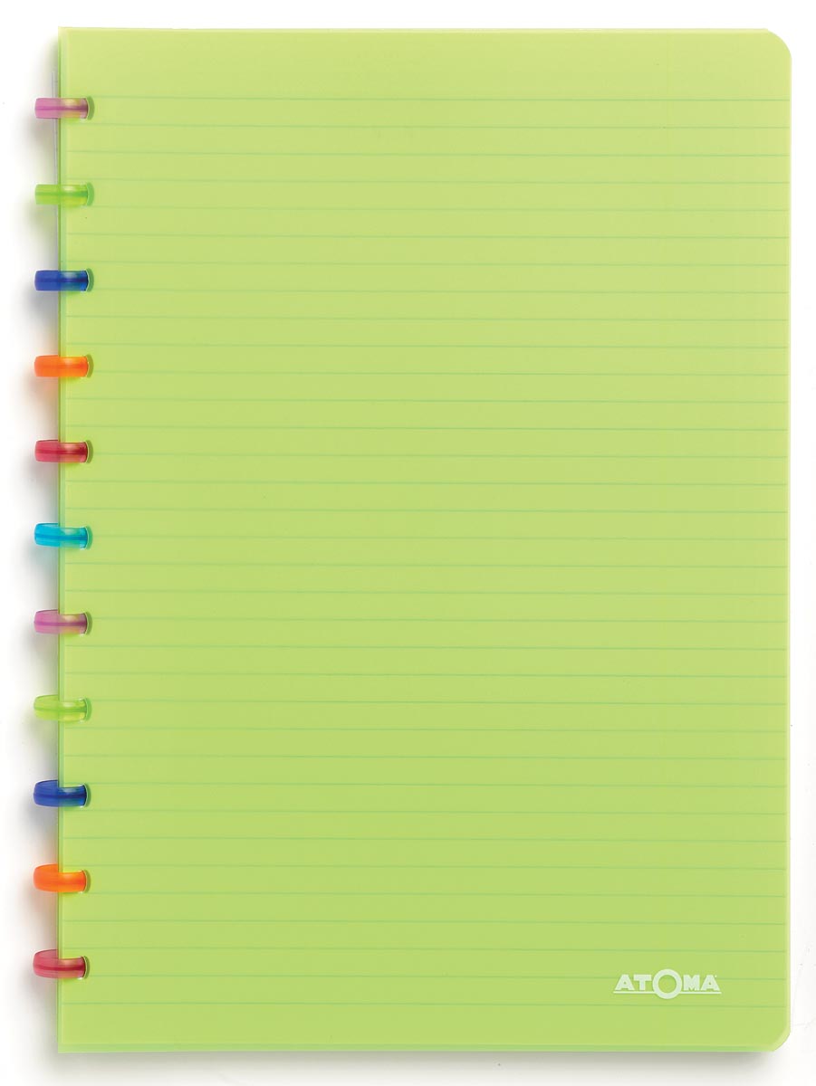 Atoma schrift Tutti Frutti ft A4, geruit 5 mm, transparant groen