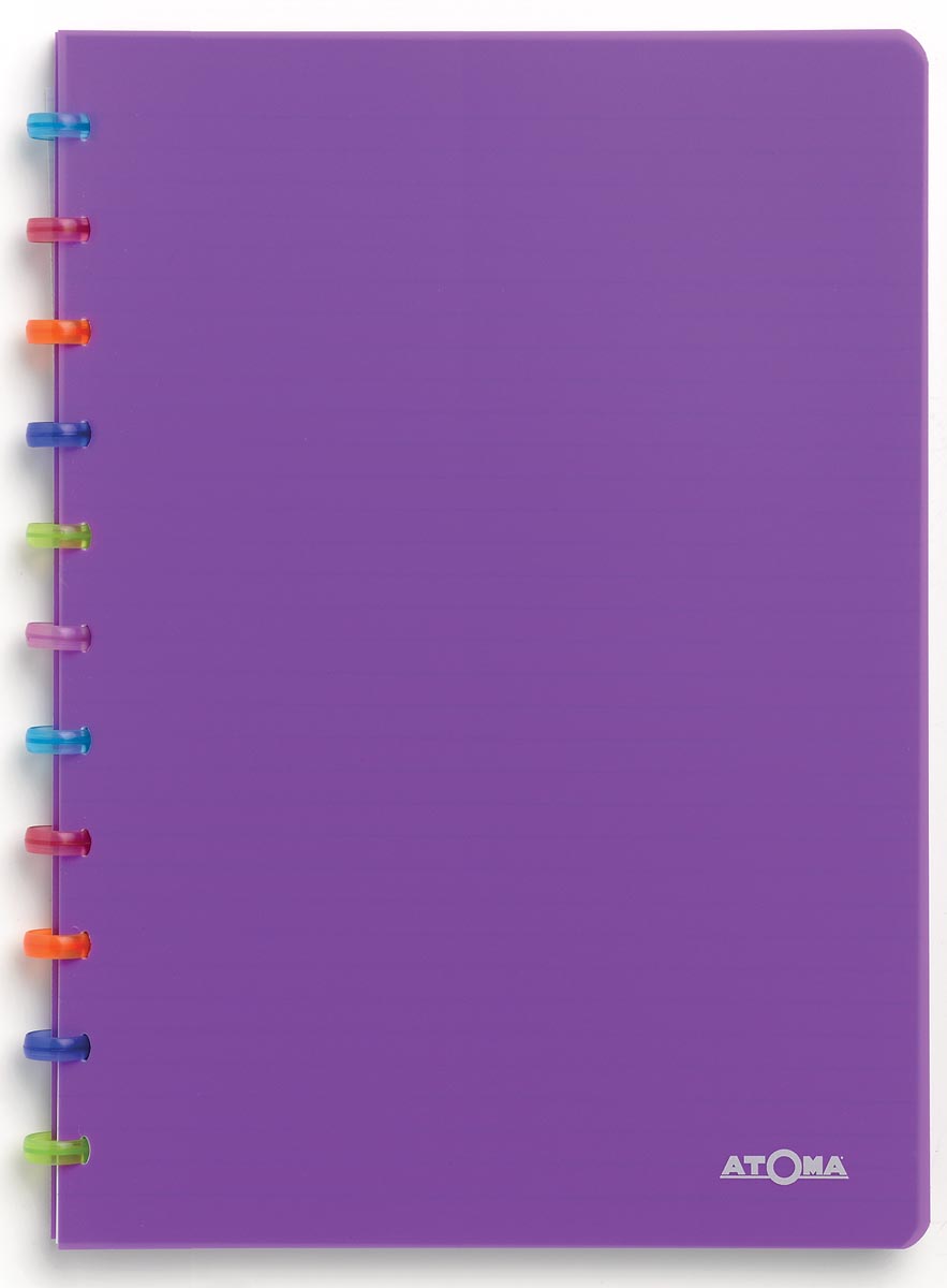 Atoma schrift Tutti Frutti ft A4, geruit 5 mm, transparant paars