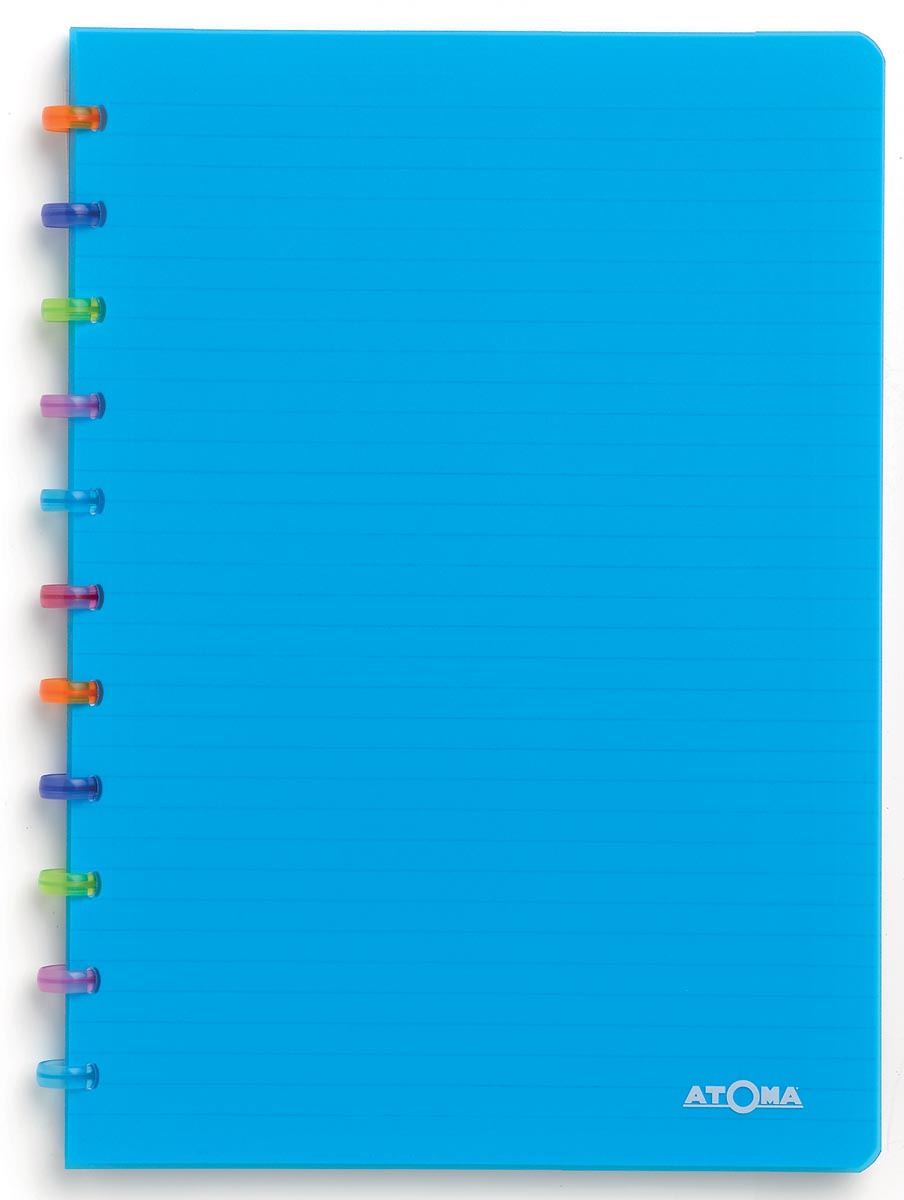 Atoma schrift Tutti Frutti ft A4, geruit 5 mm, transparant turkoois
