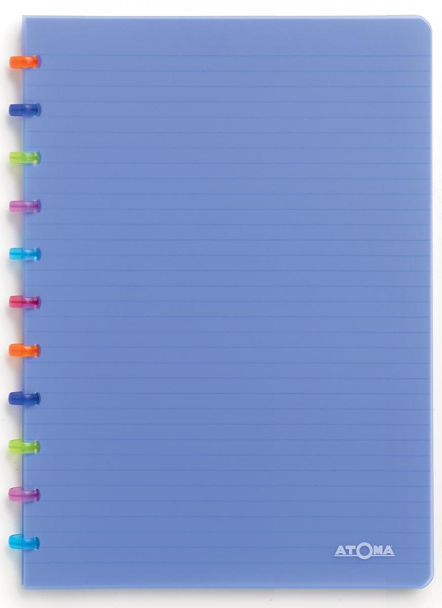 Atoma schrift Tutti Frutti ft A4, commercieel geruit, transparant blauw Atoma schrift Tutti Frutti ft A4, commercieel geruit, transparant blauw