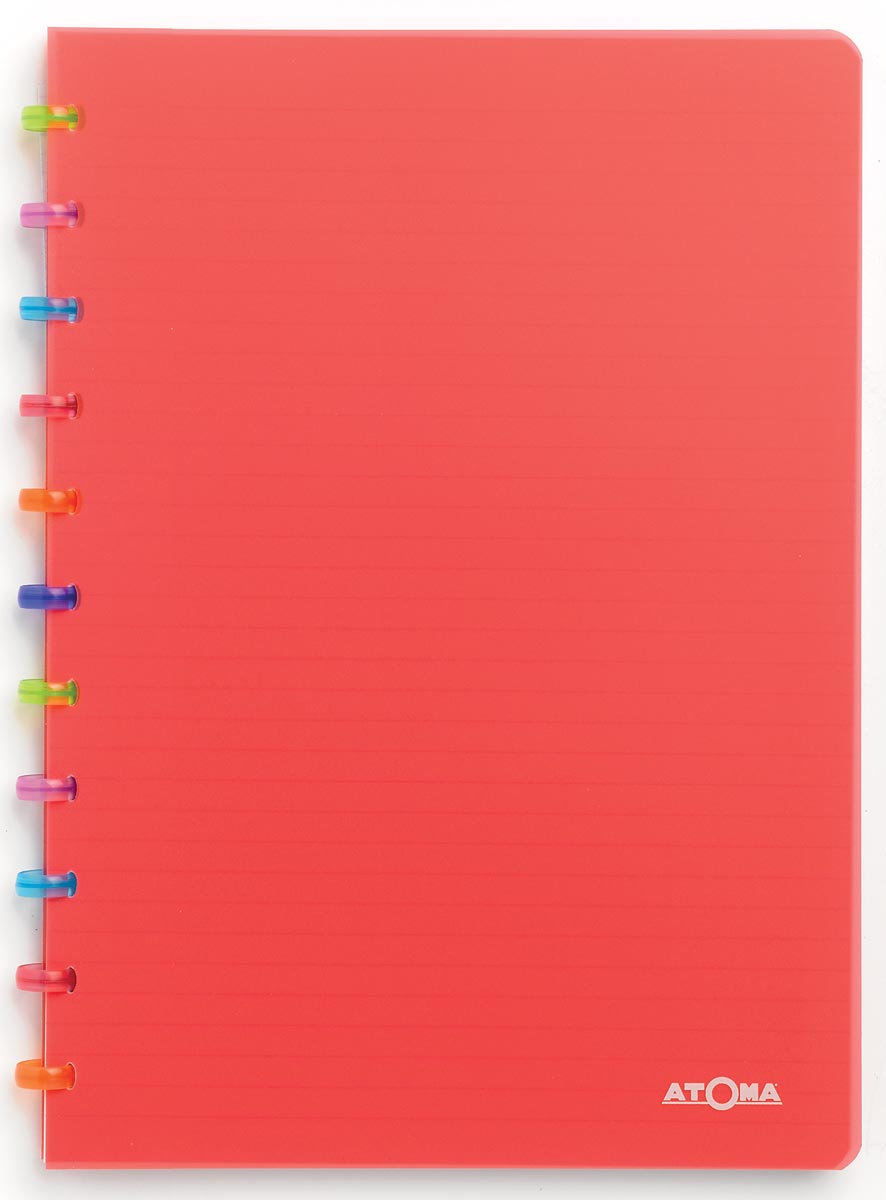 Atoma schrift Tutti Frutti ft A4, commercieel geruit, transparant rood