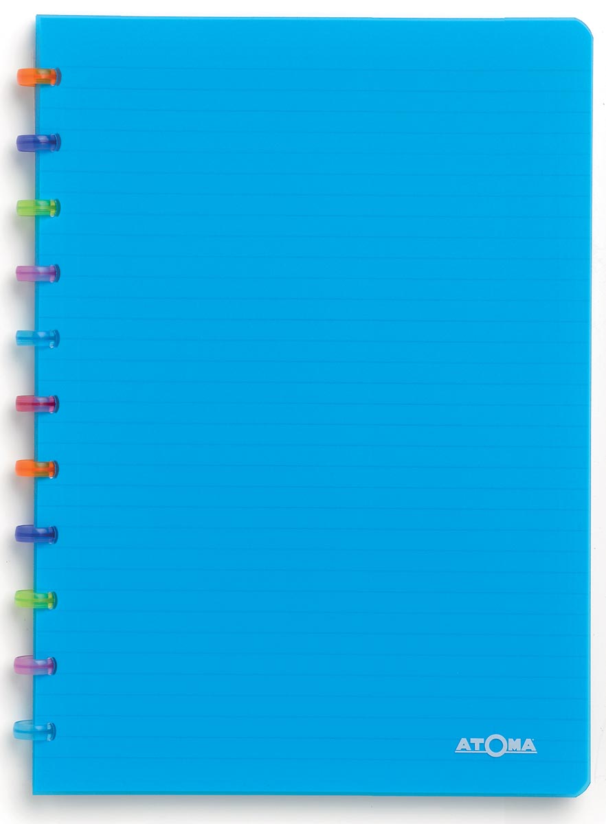 Atoma schrift Tutti Frutti ft A4, commercieel geruit, transparant turkoois