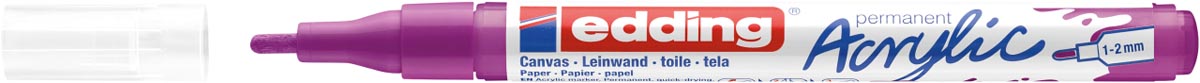 Edding Acrylic marker fijn bessenrood