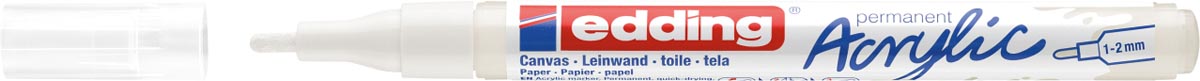 Edding Acrylic marker fijn verkeerswit afbeelding