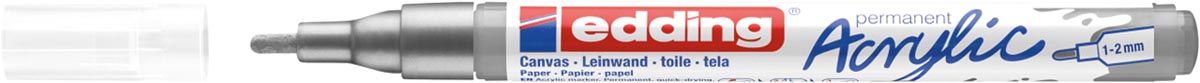 Edding Acrylic marker fijn zilver