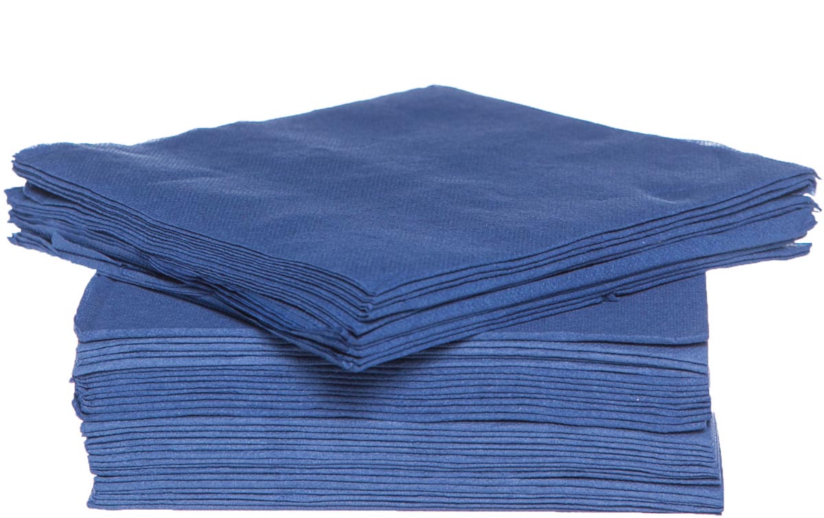 Cosy & Trendy servet, 38 x 38 cm, blauw, 40 stuks afbeelding