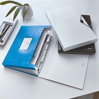 Leitz WOW pochette projets, ft A4, 6 compartiments, en PP, bleu-3