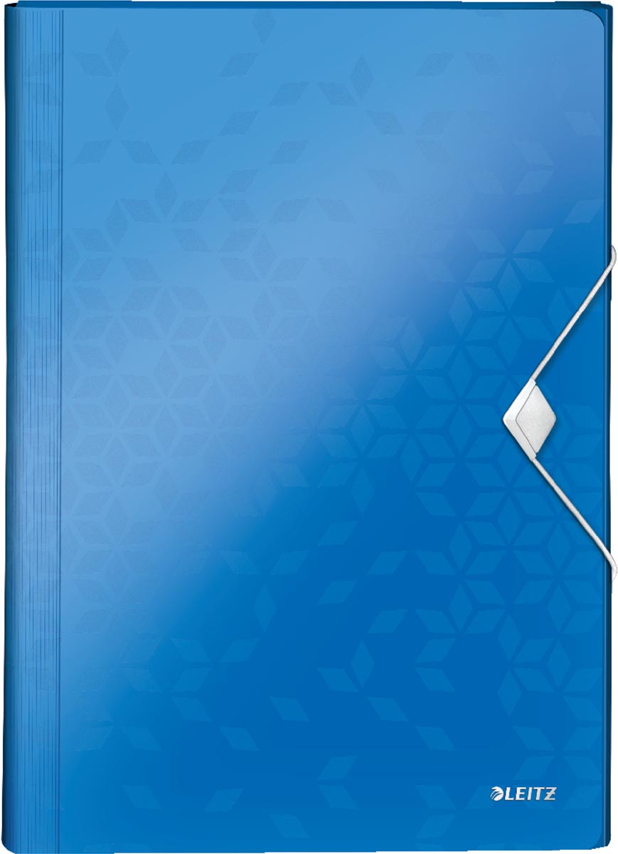 Leitz Wow projectmap, ft A4, 6 compartimenten, uit PP, blauw