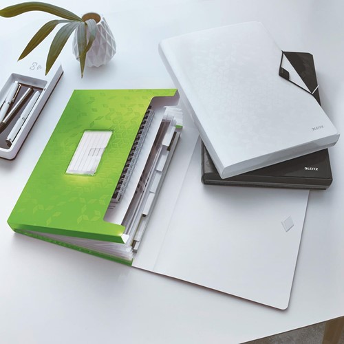 Leitz Wow projectmap, ft A4, 6 compartimenten, uit PP, groen-3