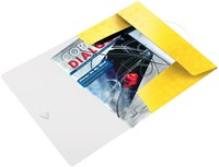 Leitz WOW elastomap met 3 kleppen, uit PP, ft A4, geel-2