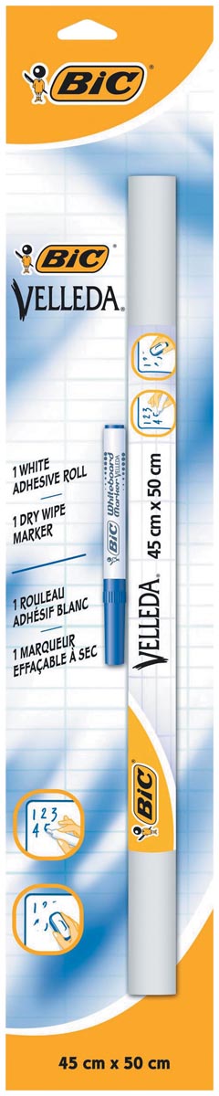 Bic zelfklevende rollen (whiteboard vellen) Velled ft 45 x 50 cm afbeelding