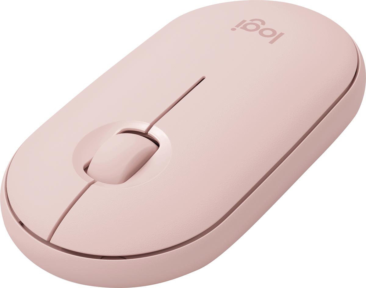 Logitech draadloze muis Pebble M350, roze