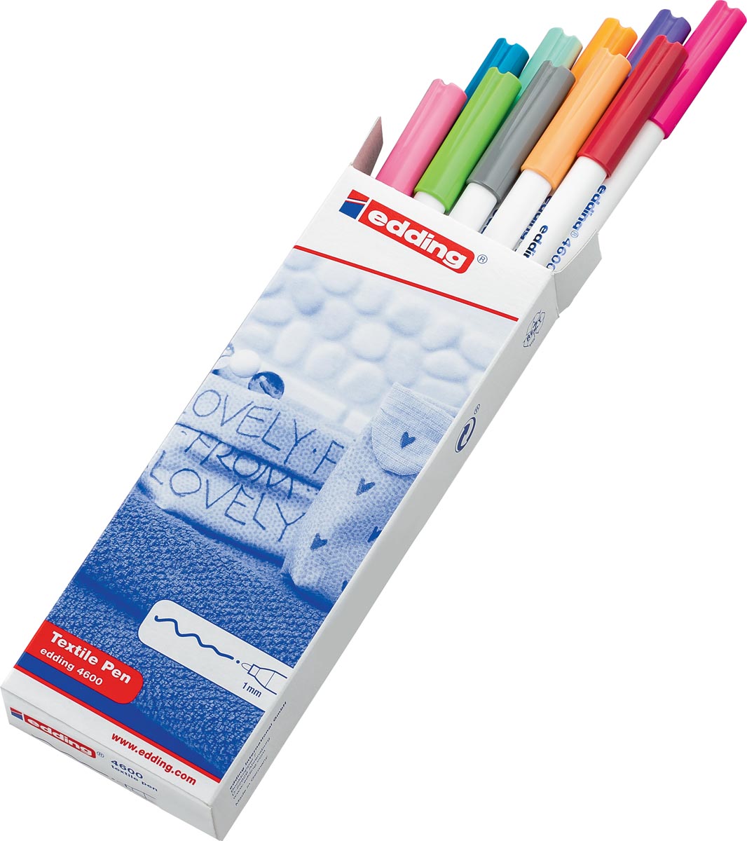 Edding Textielstift 4600 Doos Met 10 Stuks In Geassorteerde Kleuren huismerk kopen in de aanbieding Edding Textielstift 4600 Doos Met 10 Stuks In Geassorteerde Kleuren huismerk kopen in de aanbieding