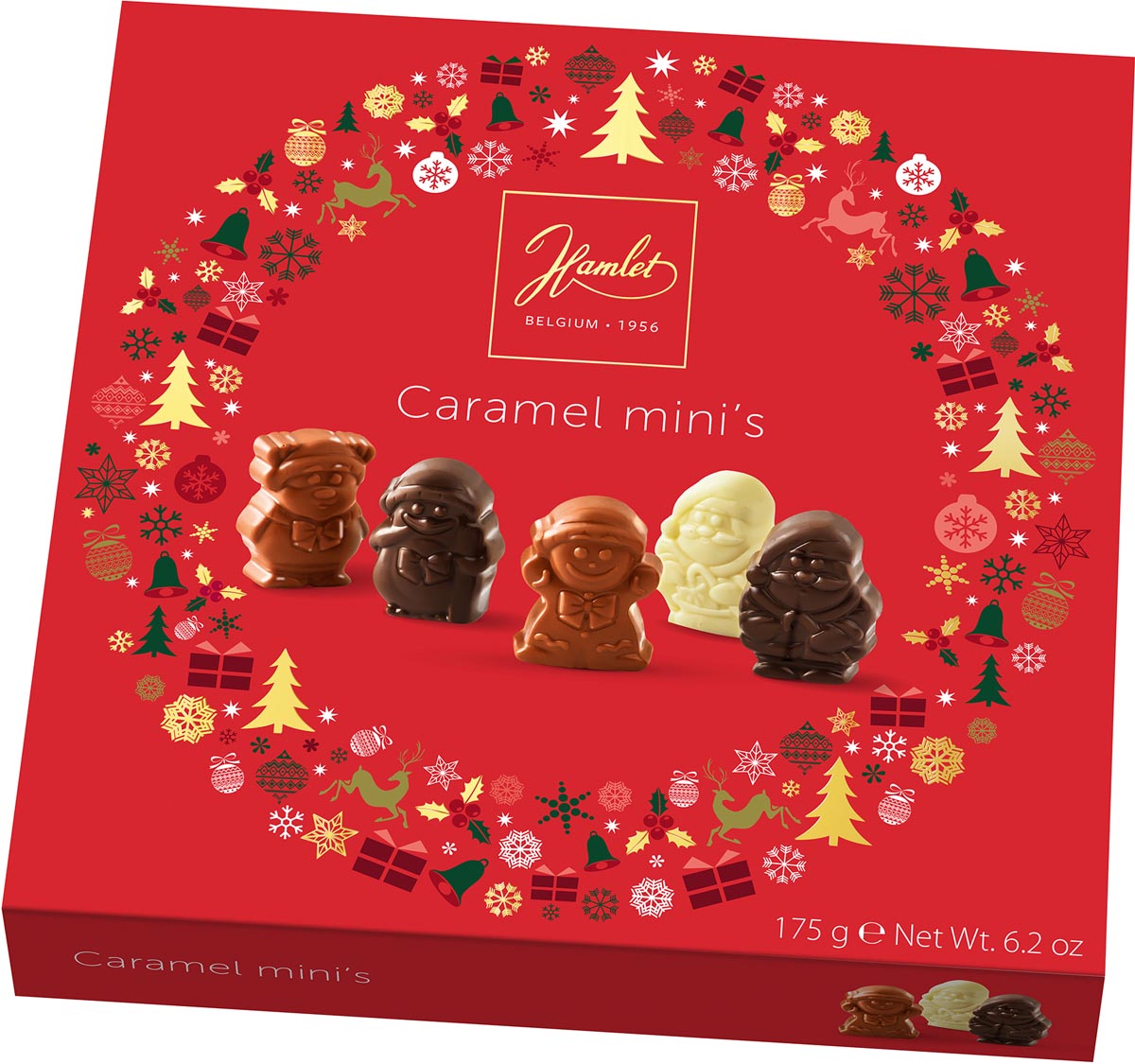 Hamlet Caramel Mini's chocolade, doos van 175 g