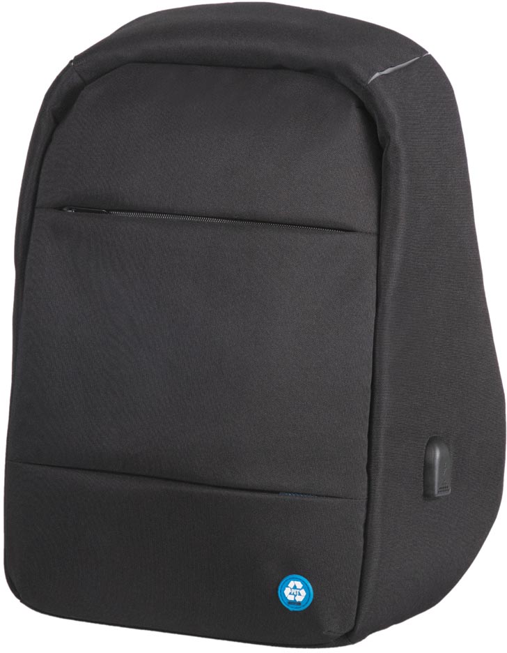 Lightpak by Jüscha rugzak RPET, voor laptops tot 15,6 inch, zwart