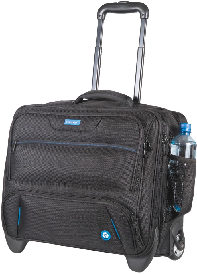 Lightpak by Jüscha Business Laptop trolley RPET, voor laptops tot 17 inch, zwart
