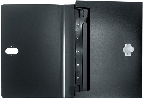 Leitz Recyclepochette projets A4, 5 compartiments, noir-2