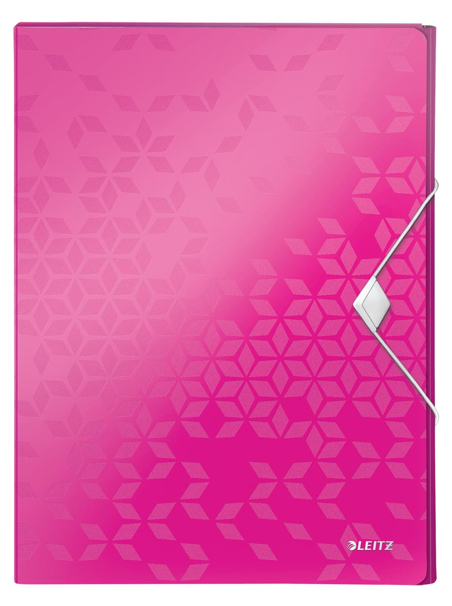 Leitz WOW elastobox ft A4, roze