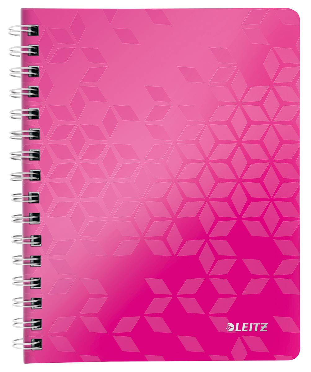 Leitz WOW schrift ft A4, gelijnd, roze afbeelding