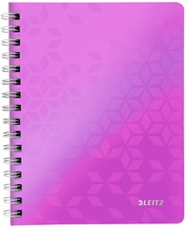Leitz WOW schrift ft A4, gelijnd, blauw