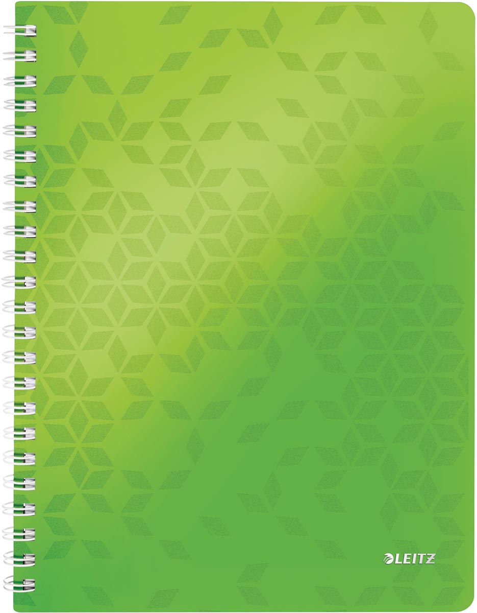 Leitz WOW schrift ft A4, gelijnd, groen afbeelding