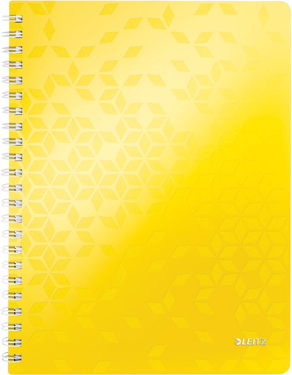 Leitz WOW schrift ft A4, geruit, geel