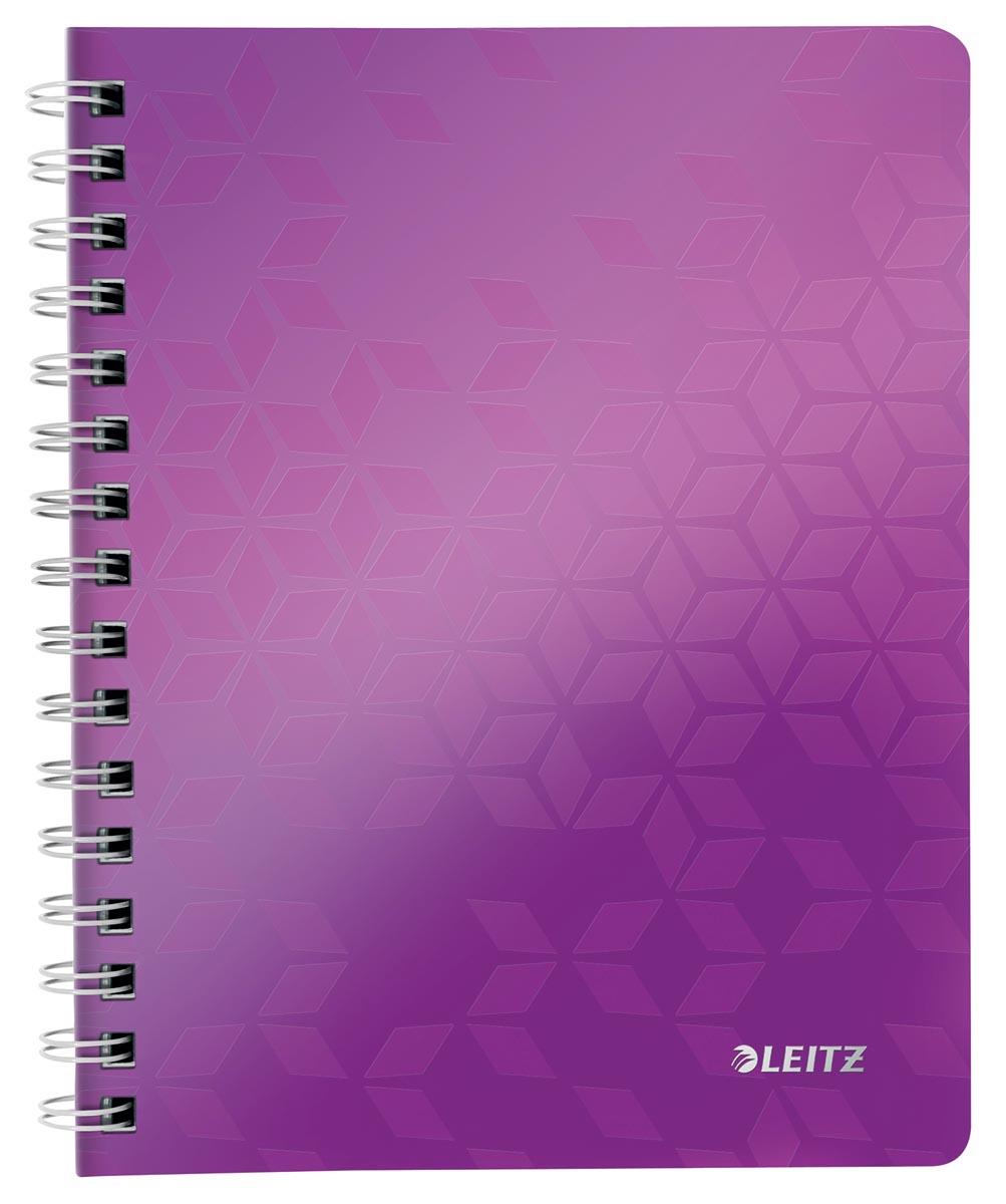 Leitz WOW schrift ft A5, gelijnd, paars afbeelding