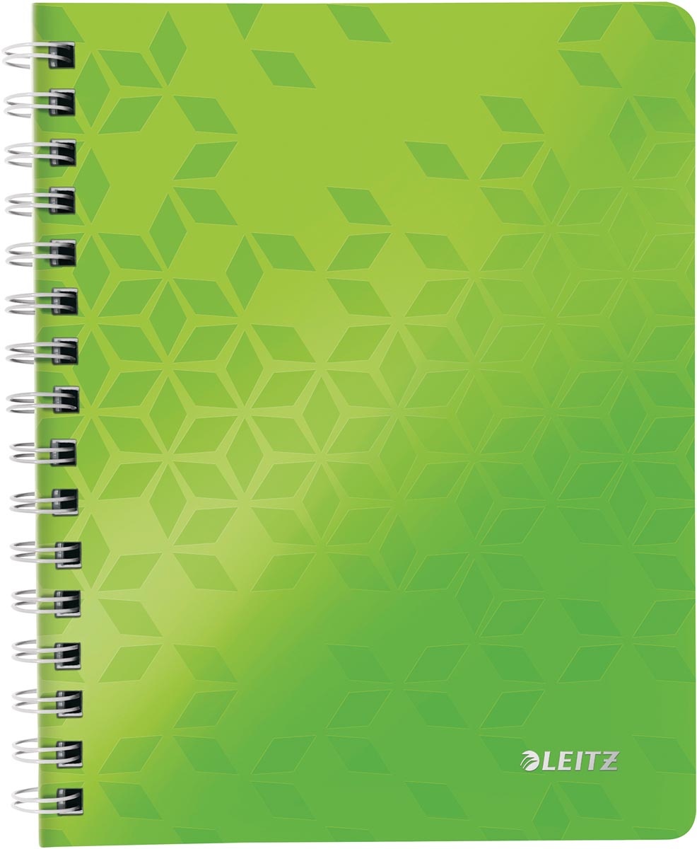 Leitz WOW schrift ft A5, geruit, groen afbeelding