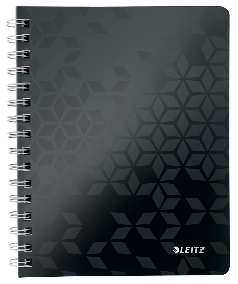Leitz WOW schrift ft A5, geruit 5 mm, zwart