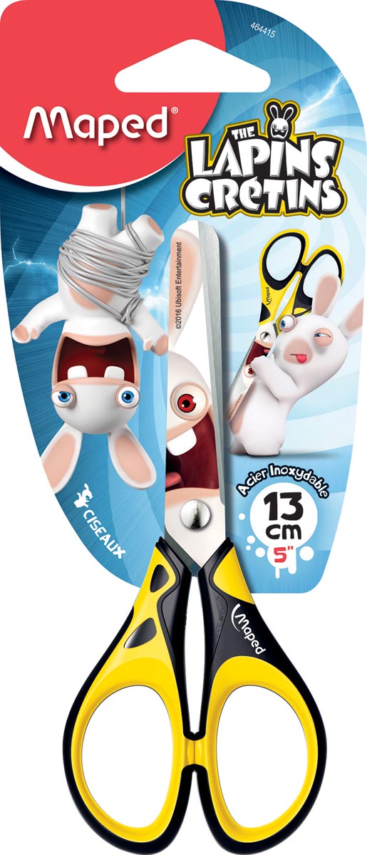 Maped schaar les Lapin Crétins 13 cm, op blister