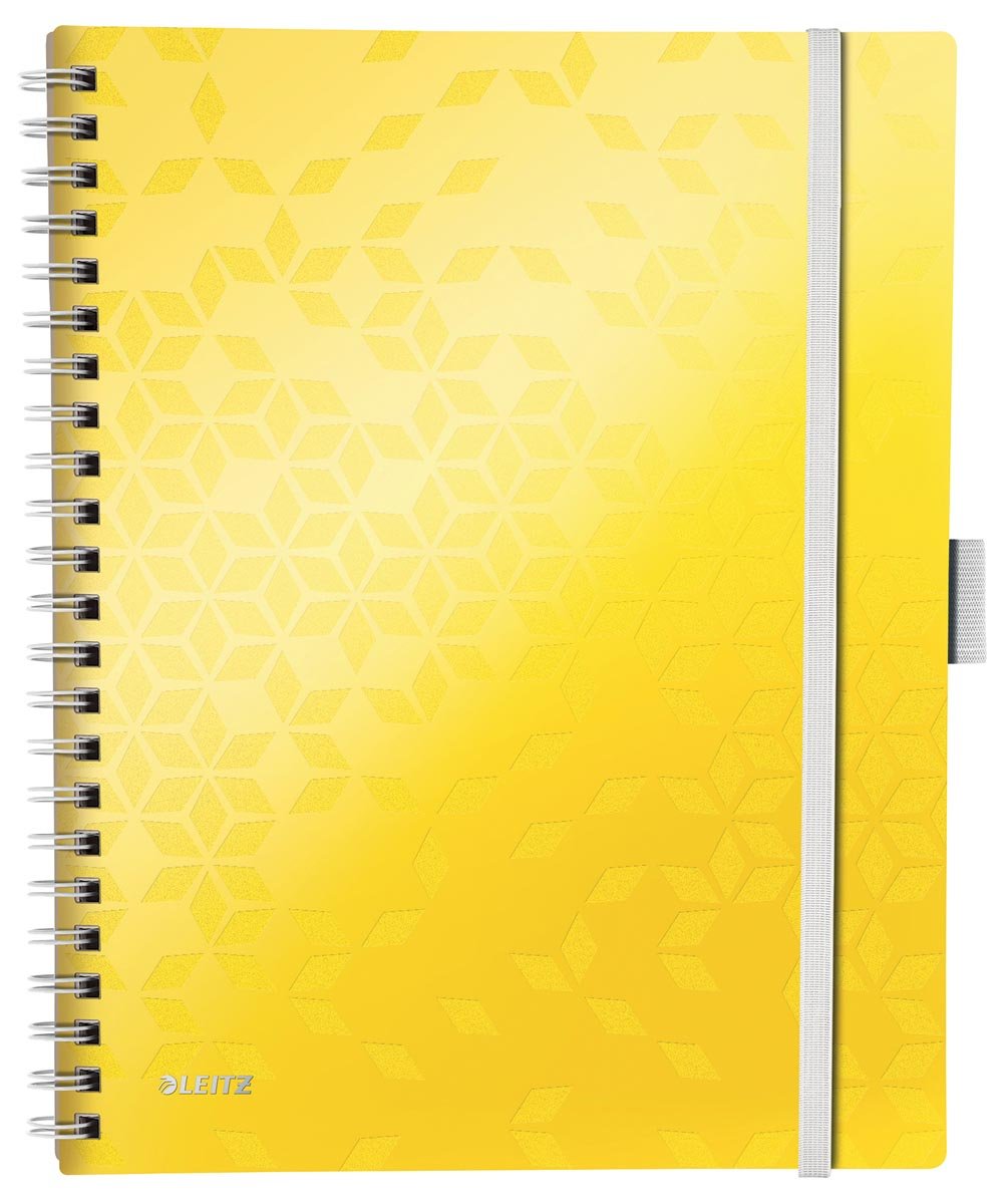 Leitz WOW schrift Be Mobile, ft A4, geruit 5 mm, geel