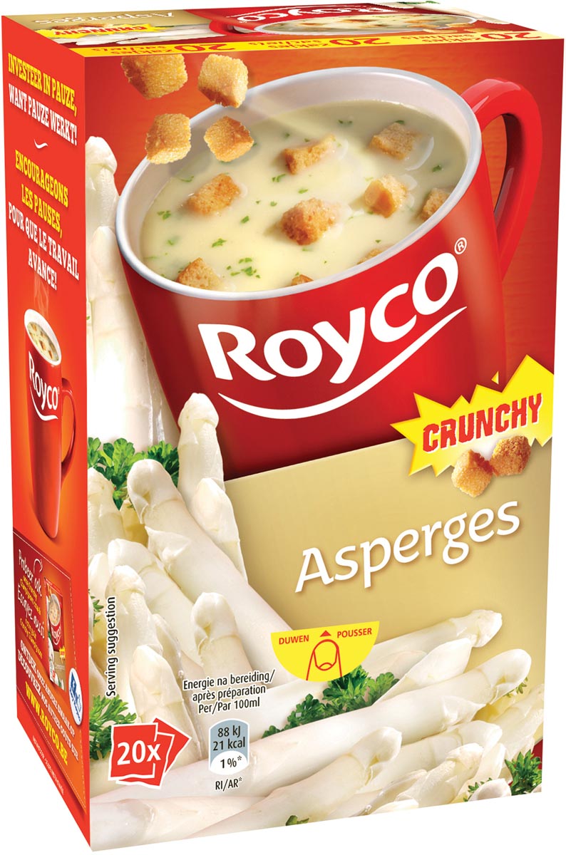 Royco Minute Soup Asperges Pak Van 20 Zakjes huismerk kopen in de aanbieding