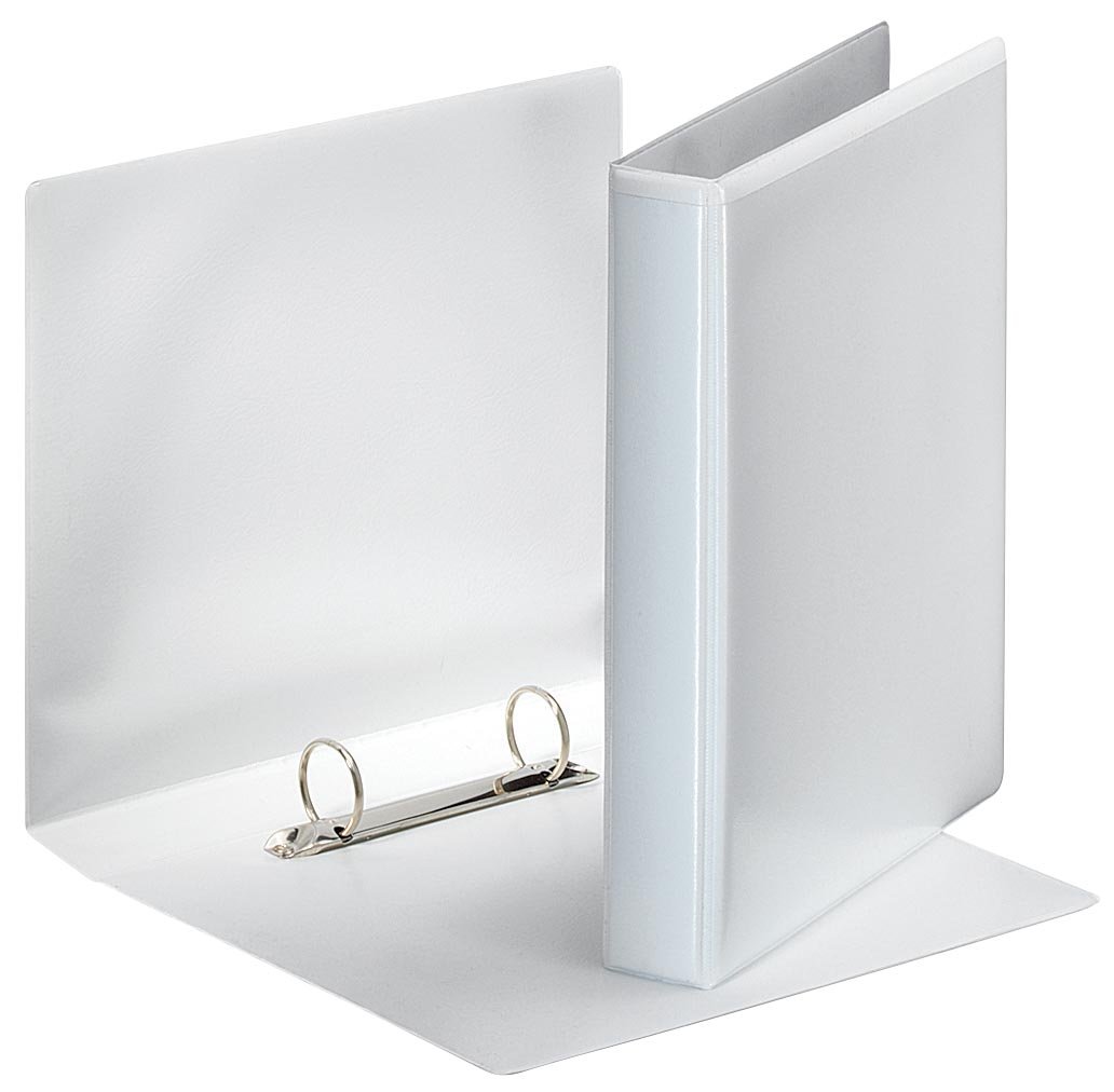 Esselte personaliseerbare ringmap PP voor ft A5 rug van 4,7 cm, 2 D-ringen van 25 mm, wit afbeelding