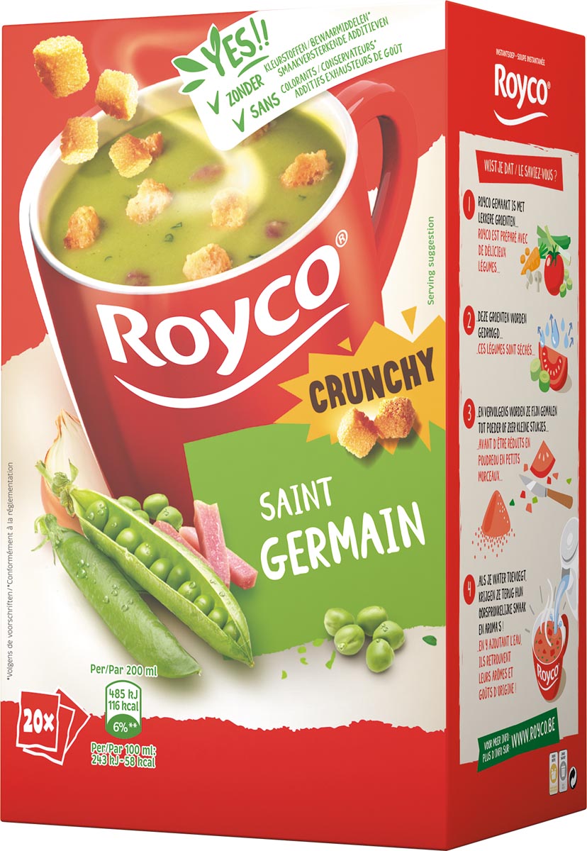 Royco Minute Soup St. Germain met croutons, pak van 20 zakjes afbeelding