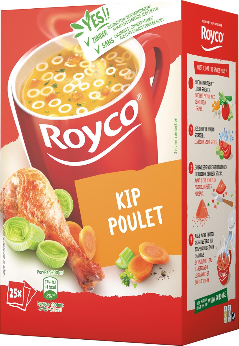 Royco Minute Soup kip, pak van 25 zakjes afbeelding