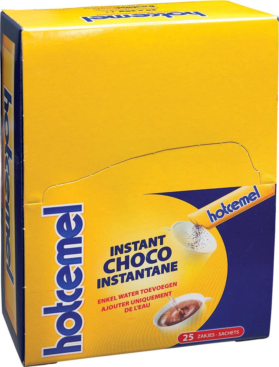 Hotcemel chocoladepoeder, pak van 25 zakjes afbeelding