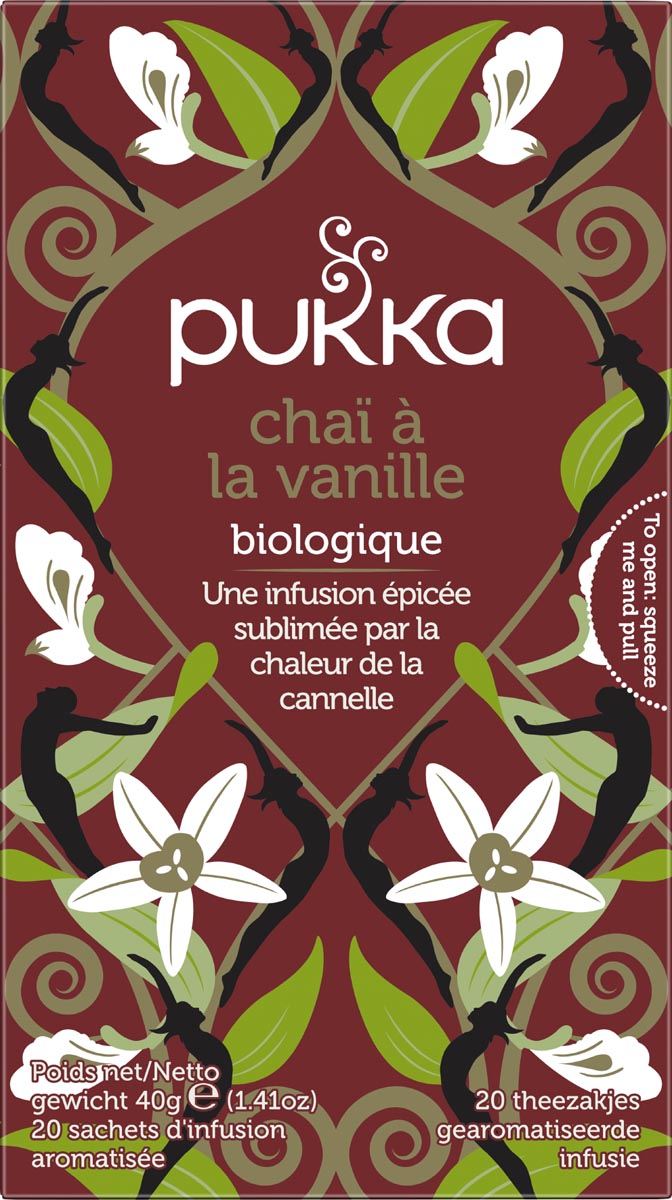 Pukka thee bio, Vanilla Chai, pak van 20 stuks afbeelding