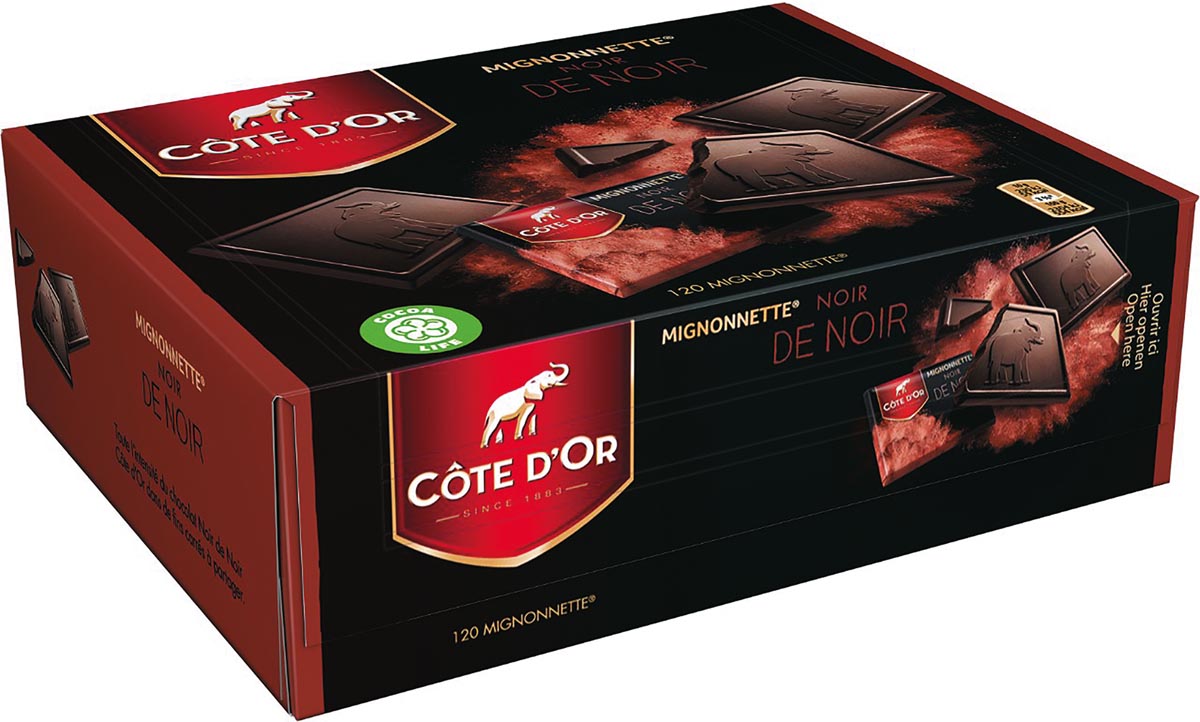 Côte d&apos;Or chocolade Mignonnette, zwart van zwart, doos van 120 stuks afbeelding
