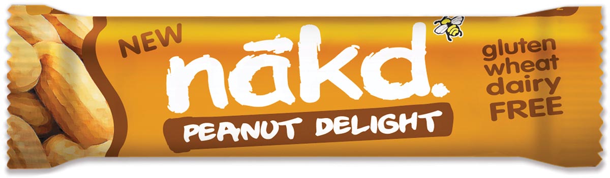 Nakd Peanuts Delight, reep van 35 gr, pak van 18 stuks