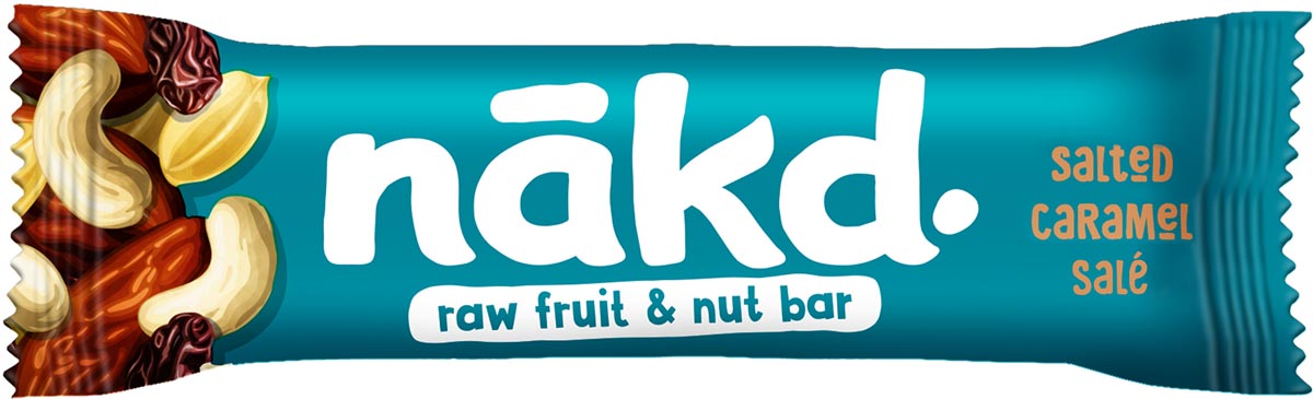 Nakd Salted Caramel, reep van 35 g, pak van 18 stuks afbeelding