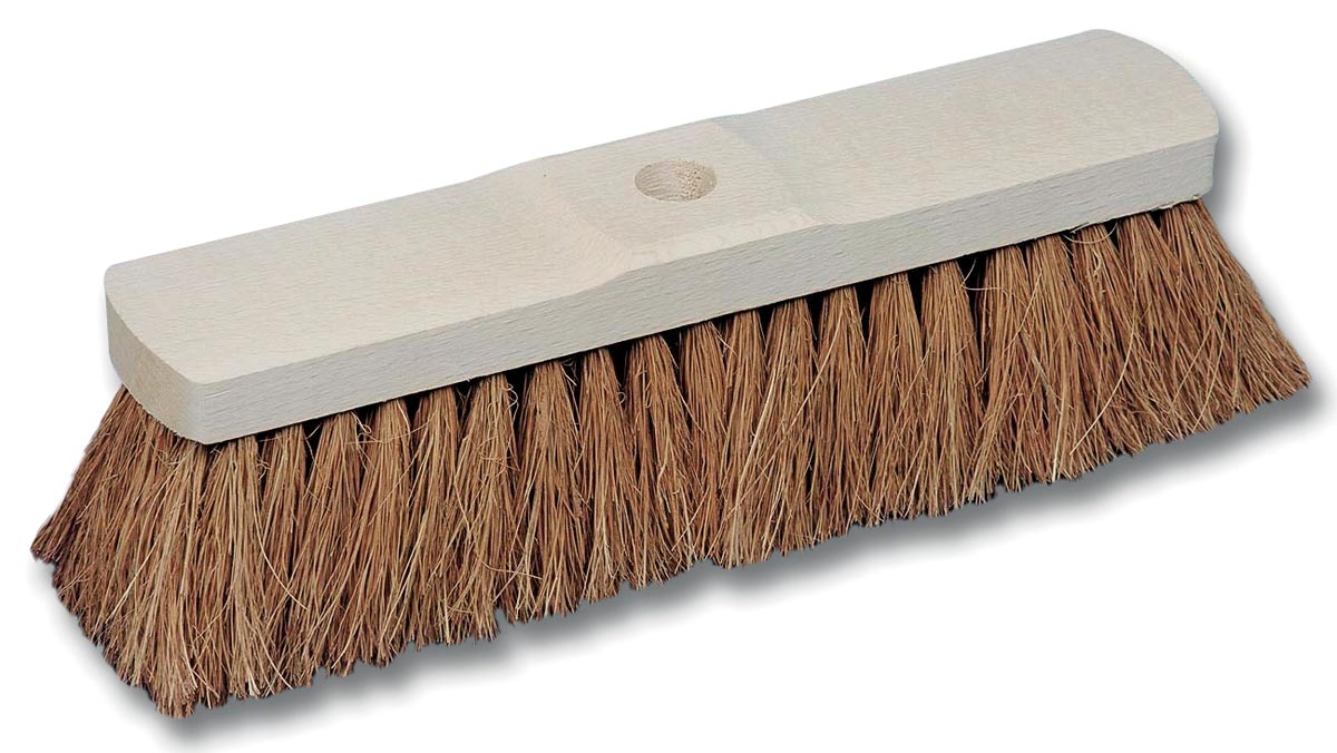 Kokosborstel in ongelakt hout van 32 cm afbeelding