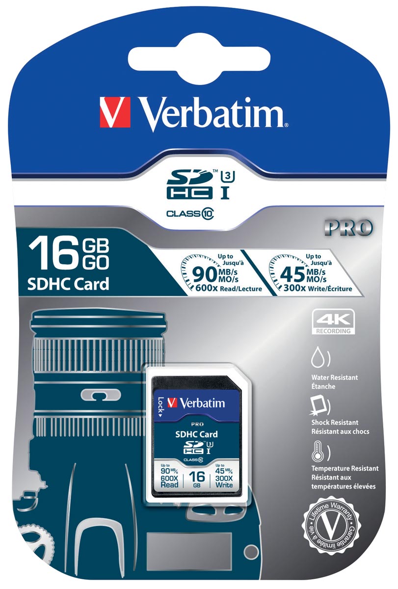 Verbatim Sdhc Geheugenkaart Uhs I Klasse 10 16 Gb huismerk kopen in de aanbieding