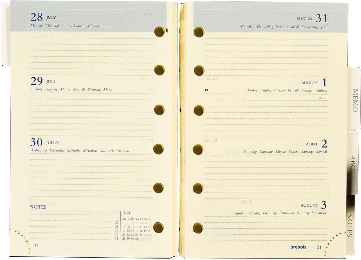 Brepols Brefax 27 Vulling Agendagedeelte 2020 huismerk kopen in de aanbieding