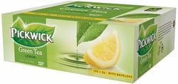 Pickwick thee, green tea lemon, pak van 100 stuks