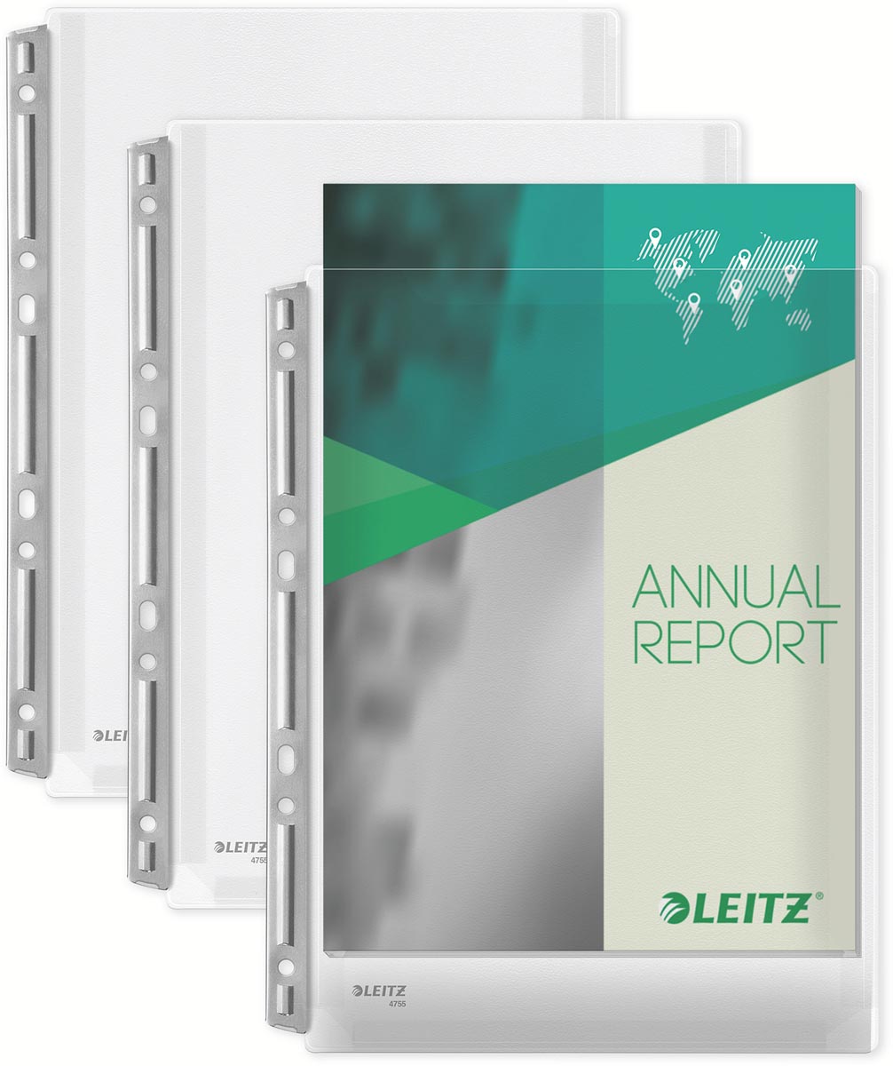 Leitz harmonica showtas met metalen boord, pak van 3 stuks