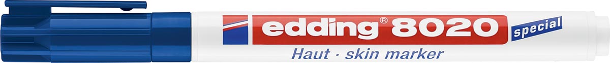 Edding huidmarker e-8020 blauw Edding huidmarker e-8020 blauw