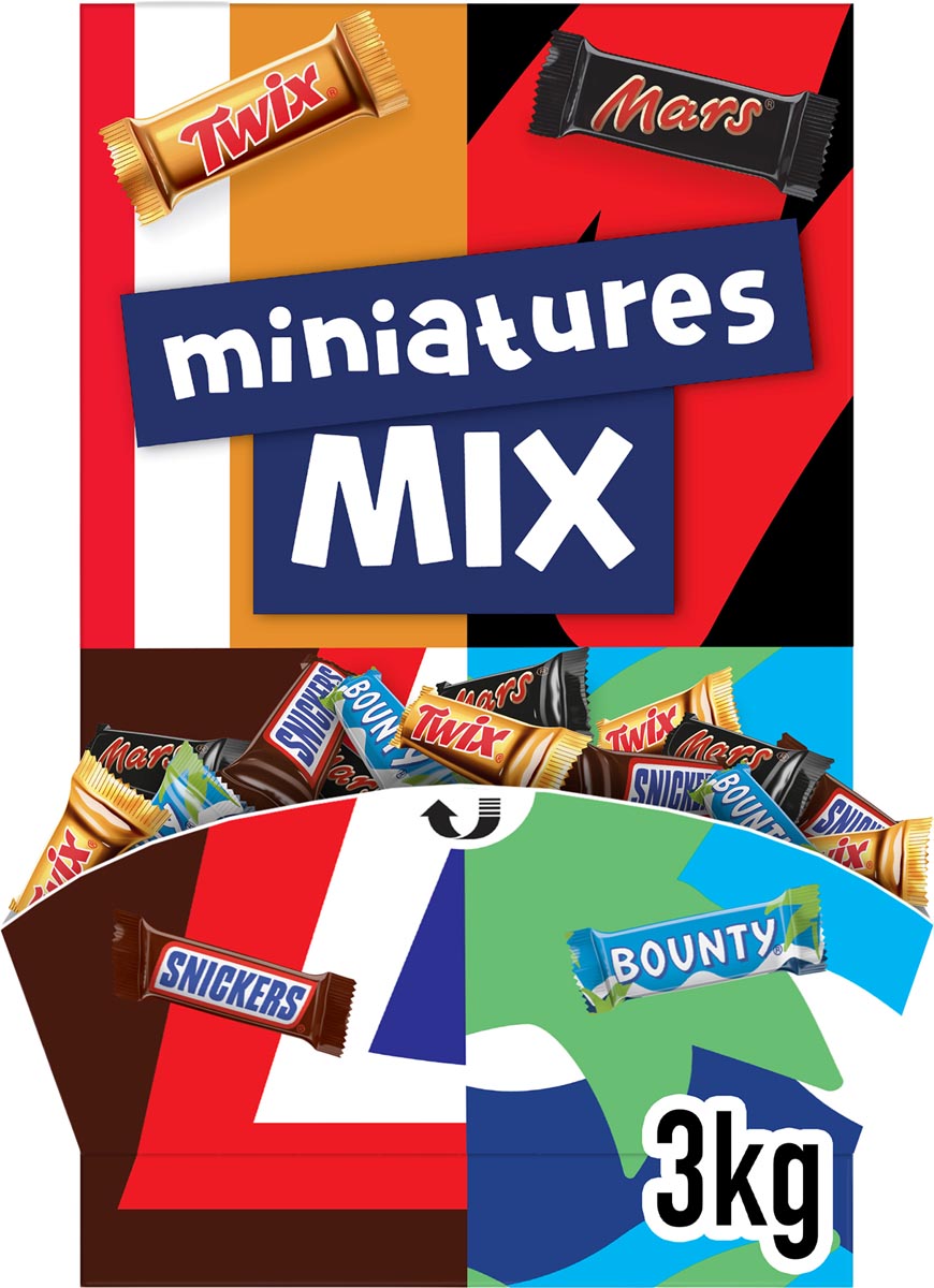 Celebrations Mixed Miniatures, tube van 3 kg (296 stuks)